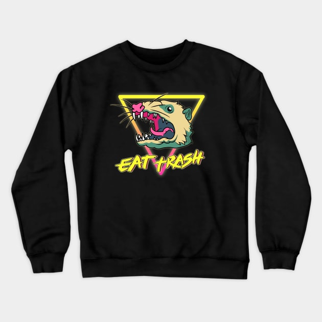 Possum - Eat trash Crewneck Sweatshirt by valentinahramov